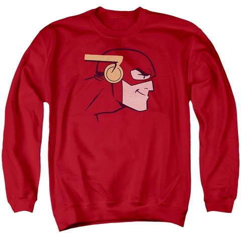 JLA-Cooke Men's Crew Neck Sweatshirt - Soft Cotton Long Sleeve Casual Pullover, Red (XL) - Perfect for Gym, Lounge & Everyday Wear