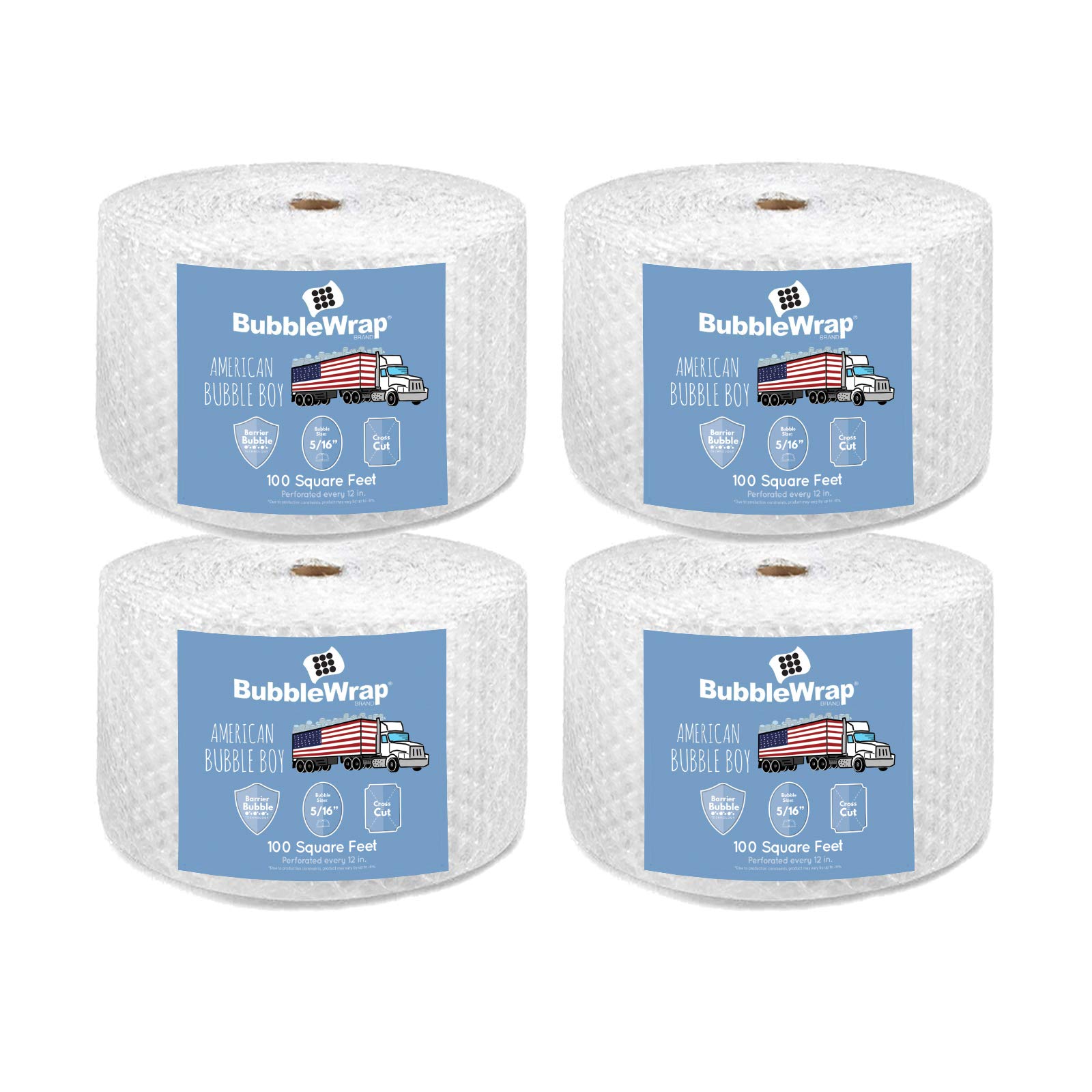 American Bubble Boy Medium Bubble Wrap - 360 Sq Ft Protective Packaging for Shipping, Moving & Storage | Durable Cushioning Material for Fragile Items