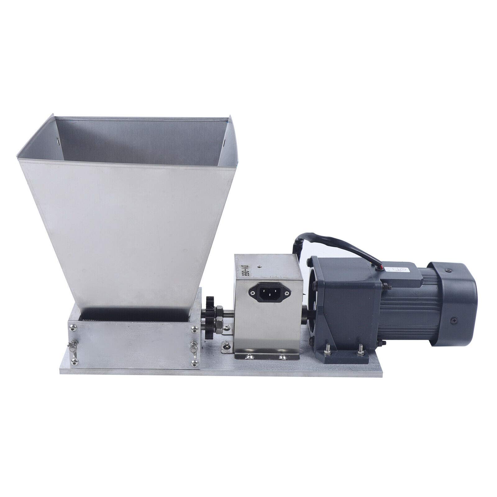 60W Electric Grain Mill Grinder - 20kg/h Stainless Steel Malt Crusher with 4L Hopper - Multi-functional for Cereal, Beans, Seasoning - Perfect for Home Brewing, Baking & Healthy Cooking