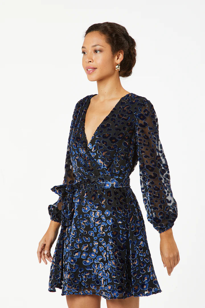 Jim Velvet Dress for Women - Navy Blue Elegant Evening Gown, Formal Party Dress, Holiday Cocktail Attire - Perfect for Weddings, Galas, and Special Occasions