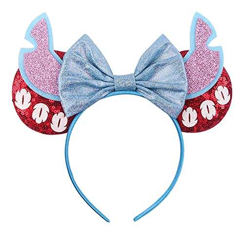 pink ears light blue