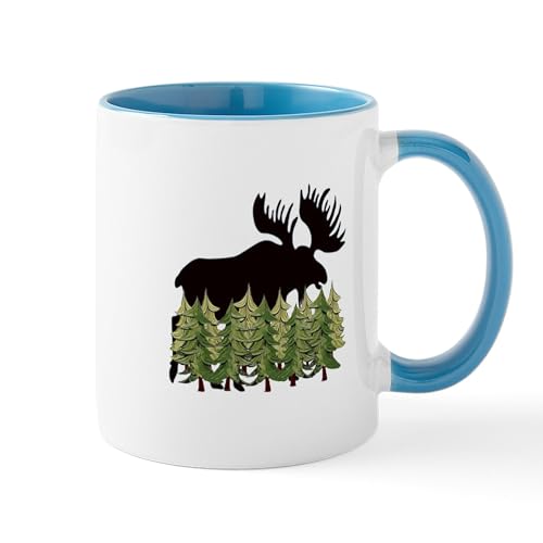 White/Blue Inside - MOOSE HEIGHTS Mugs