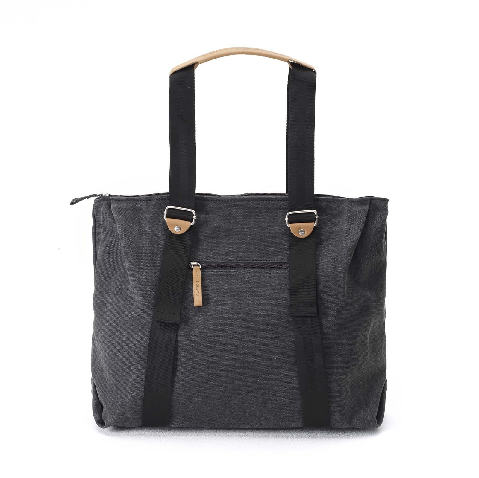 Qwstion Simple Ziptote - Eco-Friendly Canvas Tote Bag with Zipper Closure for Women & Men | Perfect for Grocery Shopping, Work Commute & Travel Accessories