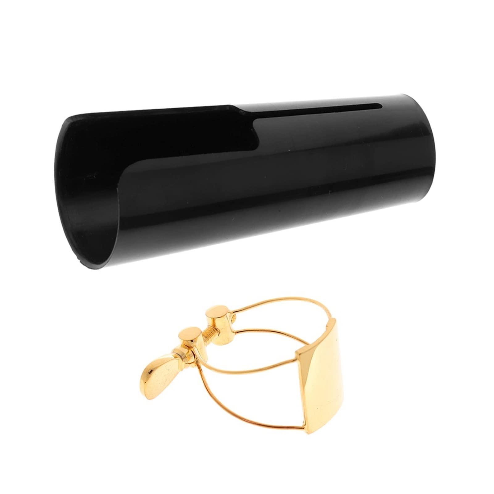 Premium Metal Tenor Saxophone Ligature with Cap Clip - Durable Woodwind Accessories for Professional Sax Players - Perfect for Jazz, Classical & Band Performances