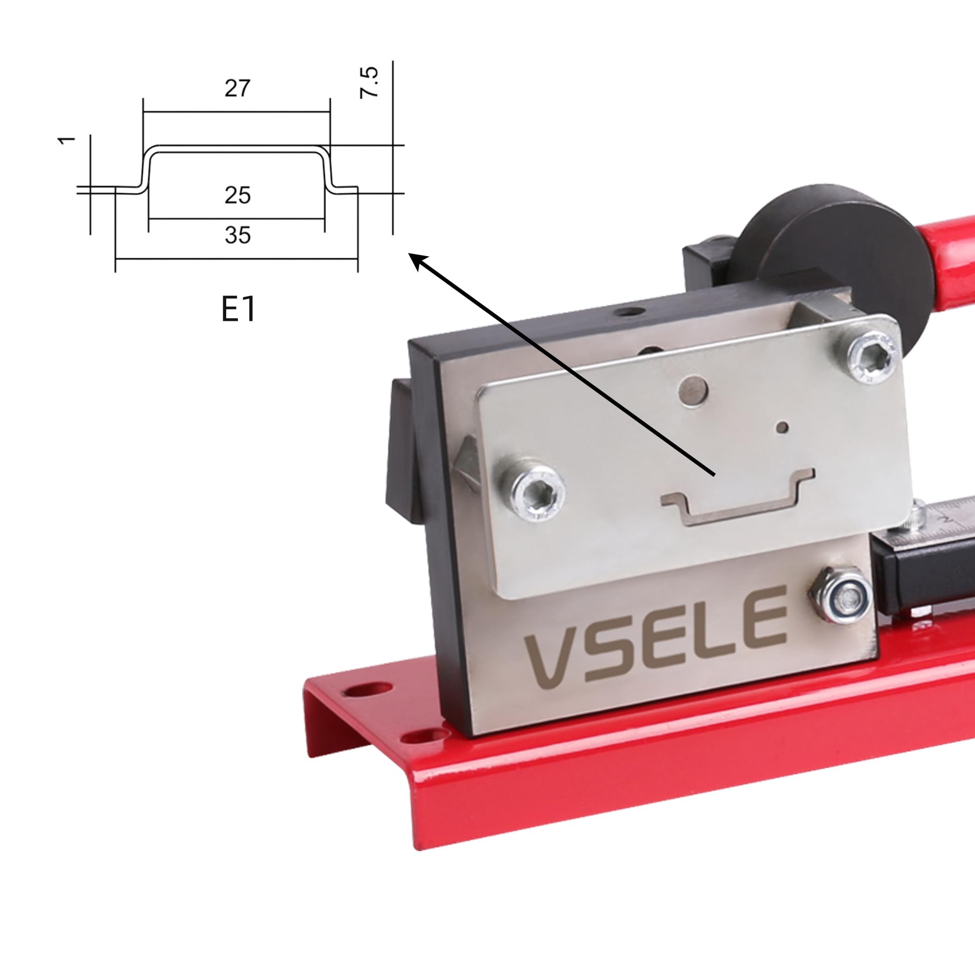 DIN Rail Cutter Tool with Guide & Measuring Ruler - Precision Cutting for 35mm DIN Rails (R110E) - Perfect for Electrical Panel Installations and Industrial Wiring Projects
