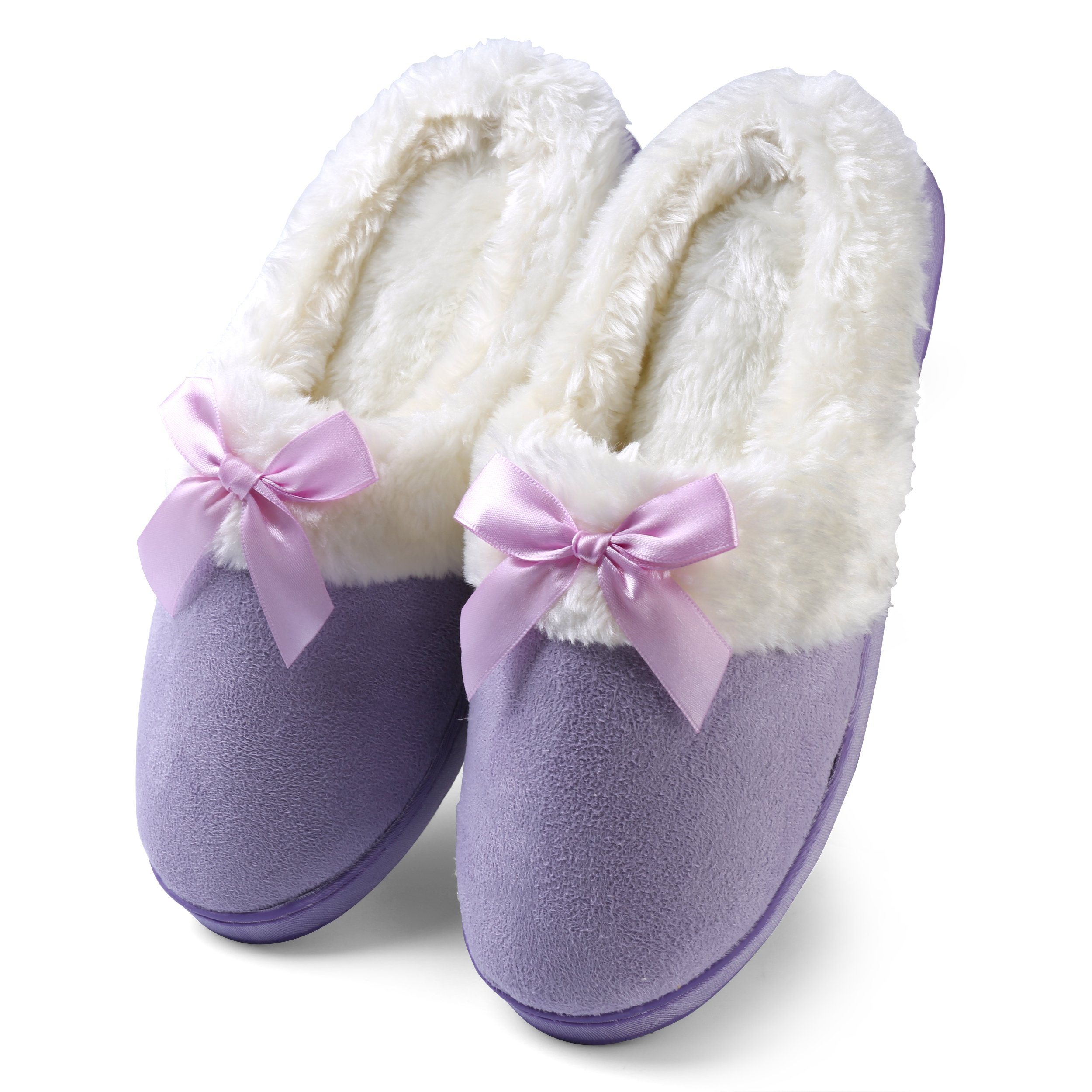 Cozy Housewarming Fleece Scuff Slippers - Non-Slip Indoor/Outdoor Home Shoes for Women & Men - Perfect for Winter, Lounge, Spa & Gift Giving
