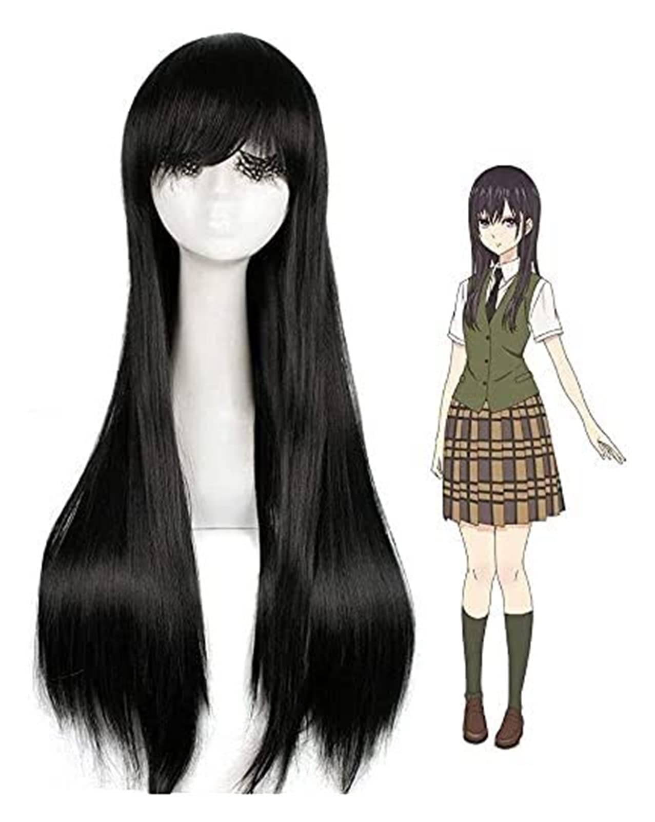 Anime Cosplay Wig for Citrus Aihara Mei Sailor Mars - Long Red Wavy Halloween Party Wig for Carnival, Concerts, Weddings & Cosplay Events | Perfect for Halloween, Cosplay, Anime Conventions & Themed Parties