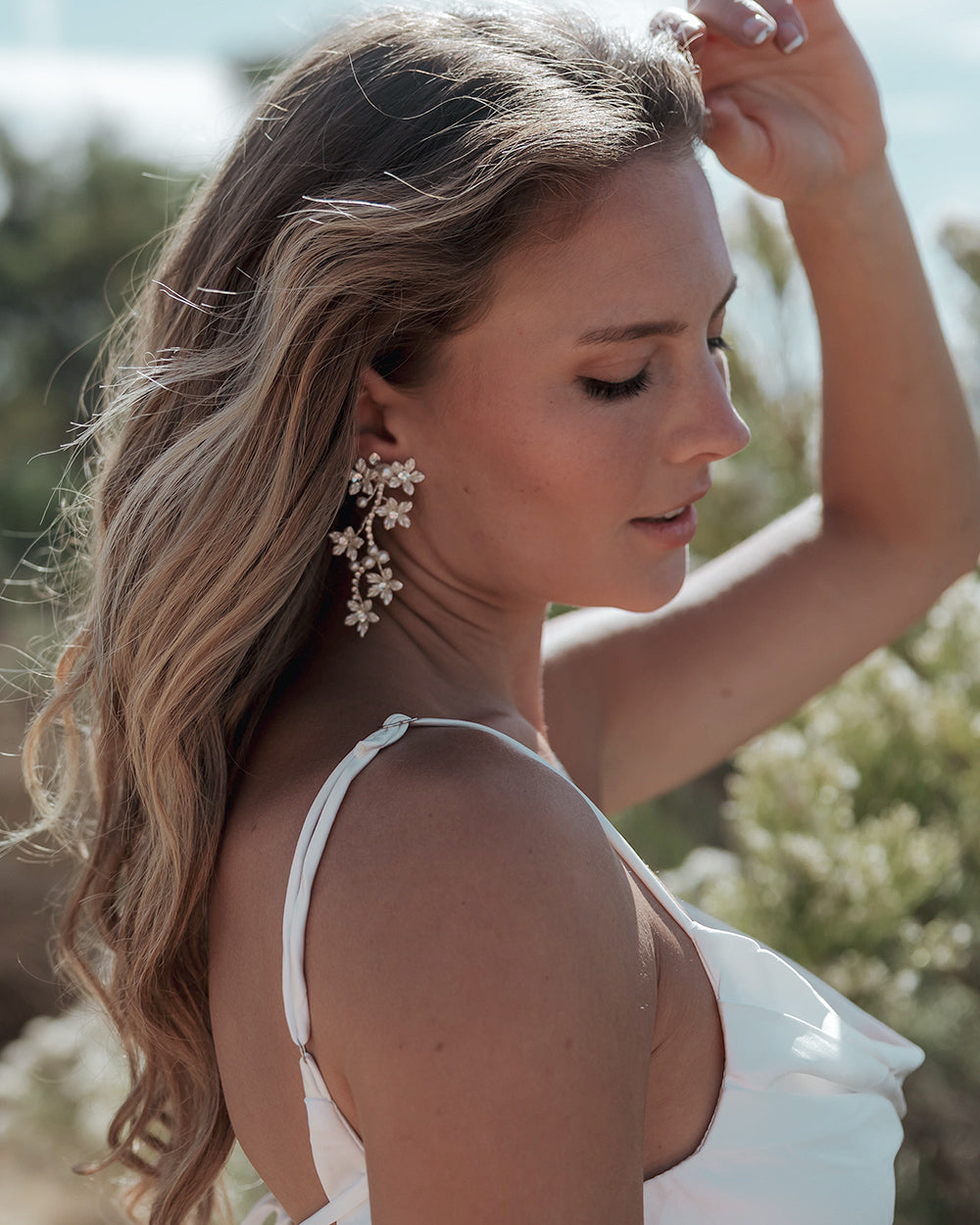 Tatiana Elegant Dangle Earrings for Women - Gold Plated Hoop Earrings for Party, Wedding & Everyday Wear | Perfect Gift for Her