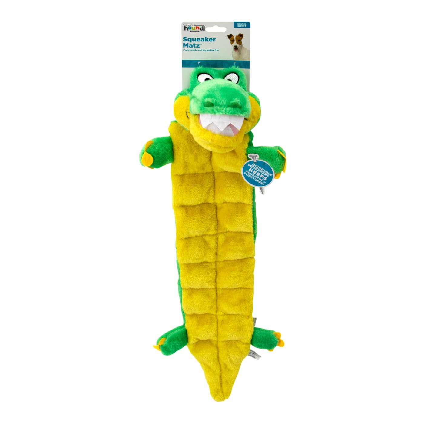 Outward Hound Squeaker Matz Plush Gator Dog Toy for Large Dogs - XL Durable Chew Toy for Aggressive Chewers, Interactive Play & Training | Perfect for Fetch, Tug-of-War & Cuddling