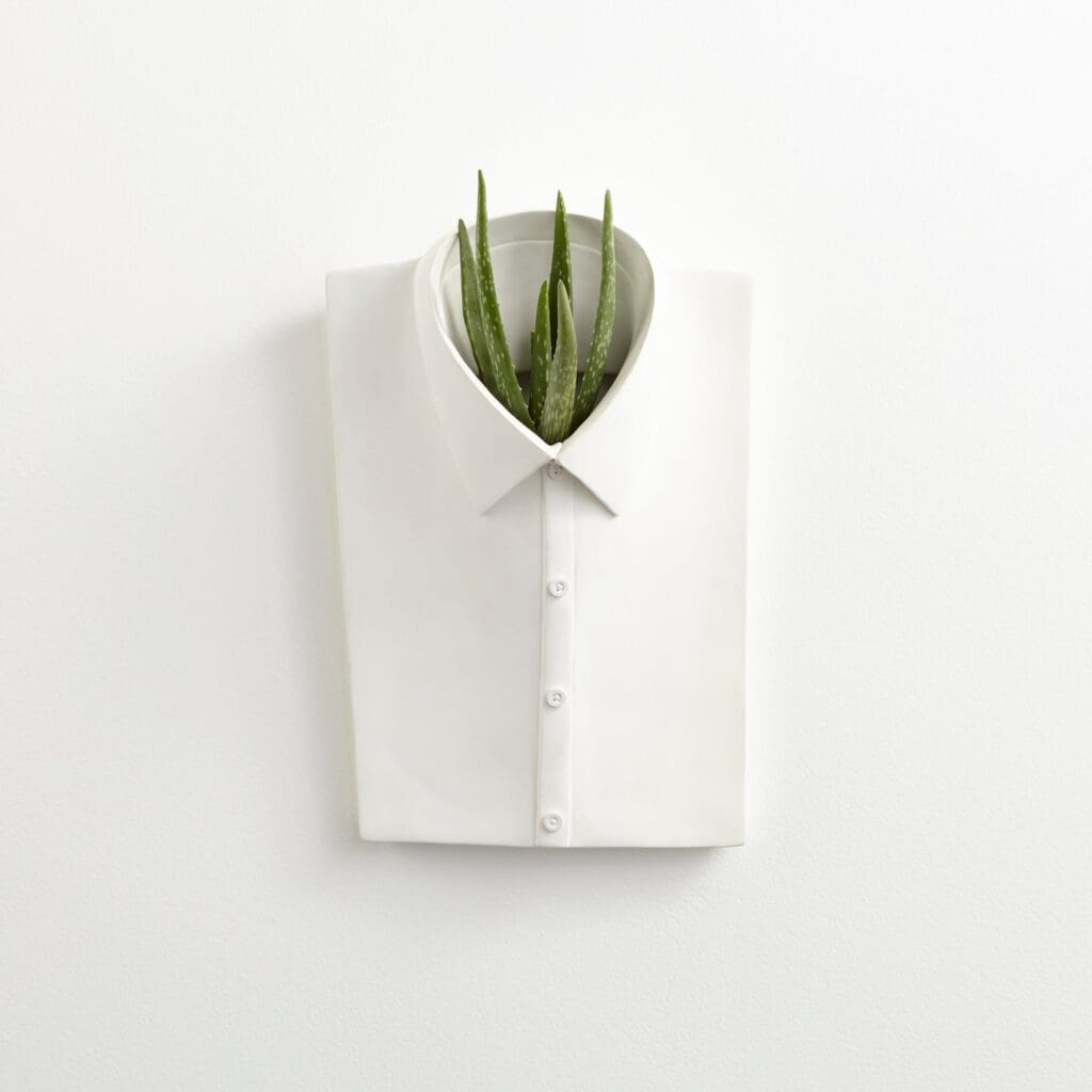 Cyan Design 11015 Chemise Wall Decor - White | Elegant Home Decoration for Living Room, Bedroom & Office