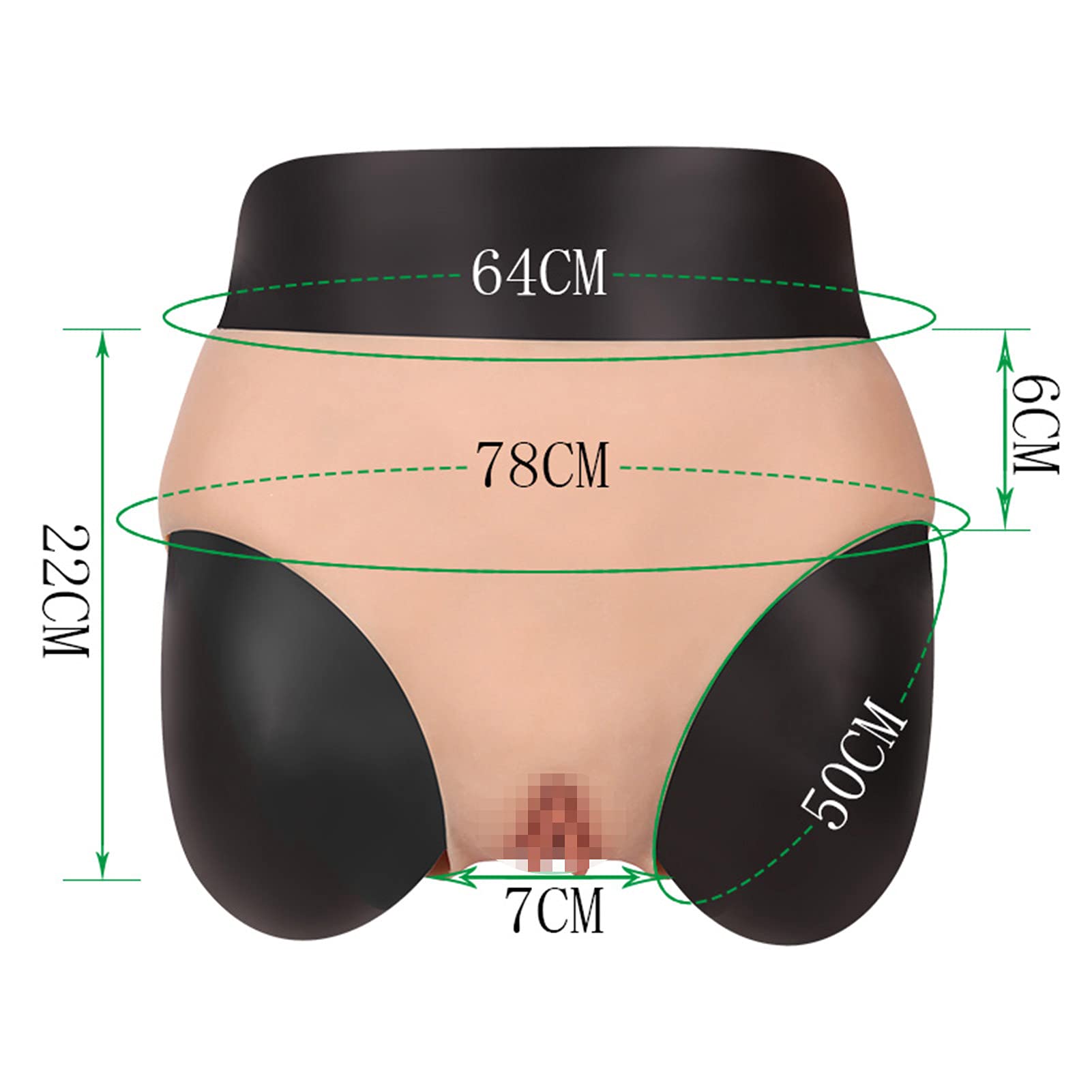Premium Silicone Butt Lifter & Hip Enhancer Underwear - Natural Shape for Crossdressing, Transgender & Cosplay - Comfortable Daily Wear & Costume Enhancement
