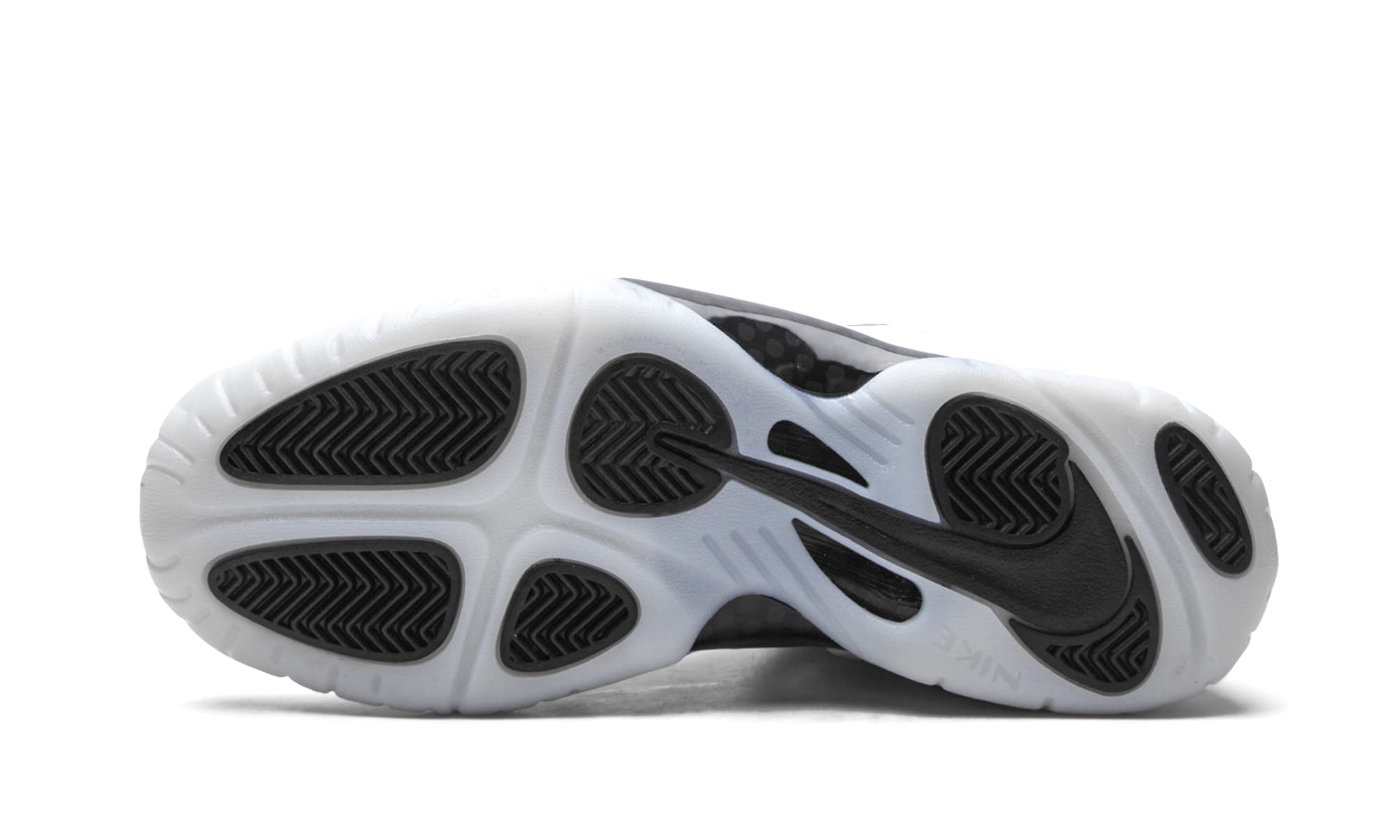 Nike Little Foamposite One White Black Blue Basketball Shoes for Kids - CZ2548-100 | Perfect for School Sports, Playground & Casual Wear