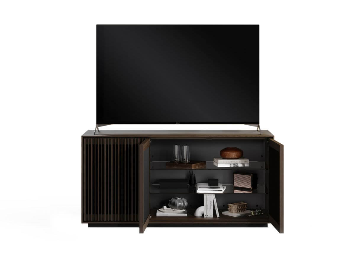 BDI Profile 8477 TV Stand with Storage - Modern Entertainment Center for Flat Screen TVs up to 65