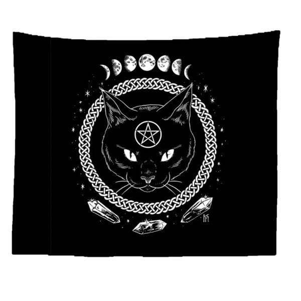 Dark Arts Wall Hanging Decor - Gothic Tapestry for Home, Bedroom & Halloween Party Decorations