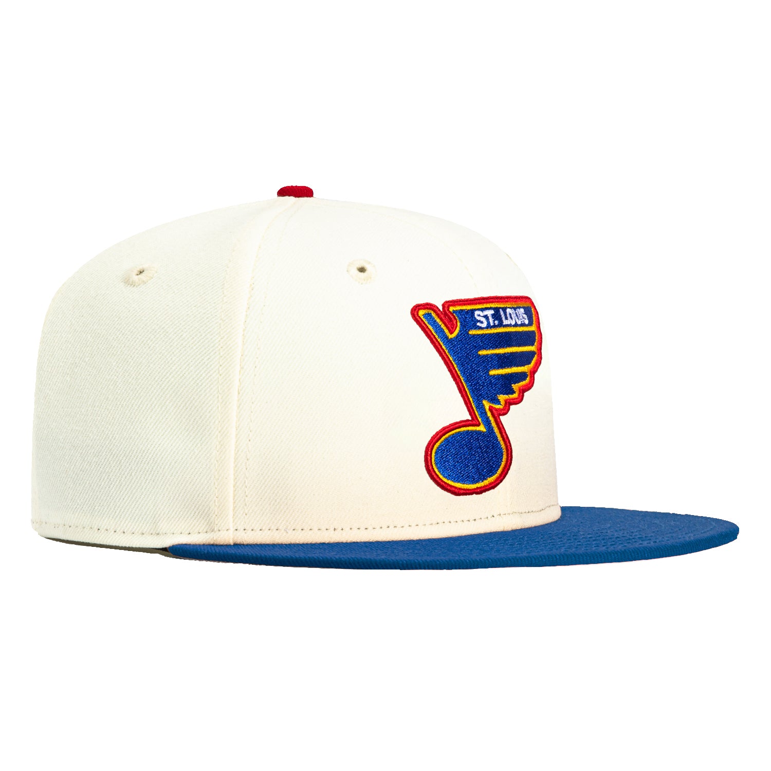 New Era 59Fifty MLB St. Louis Blues Snapback Baseball Cap - White & Royal Blue Adjustable Hat for Men & Women - Perfect for Baseball Games, Sports Fans & Streetwear Fashion