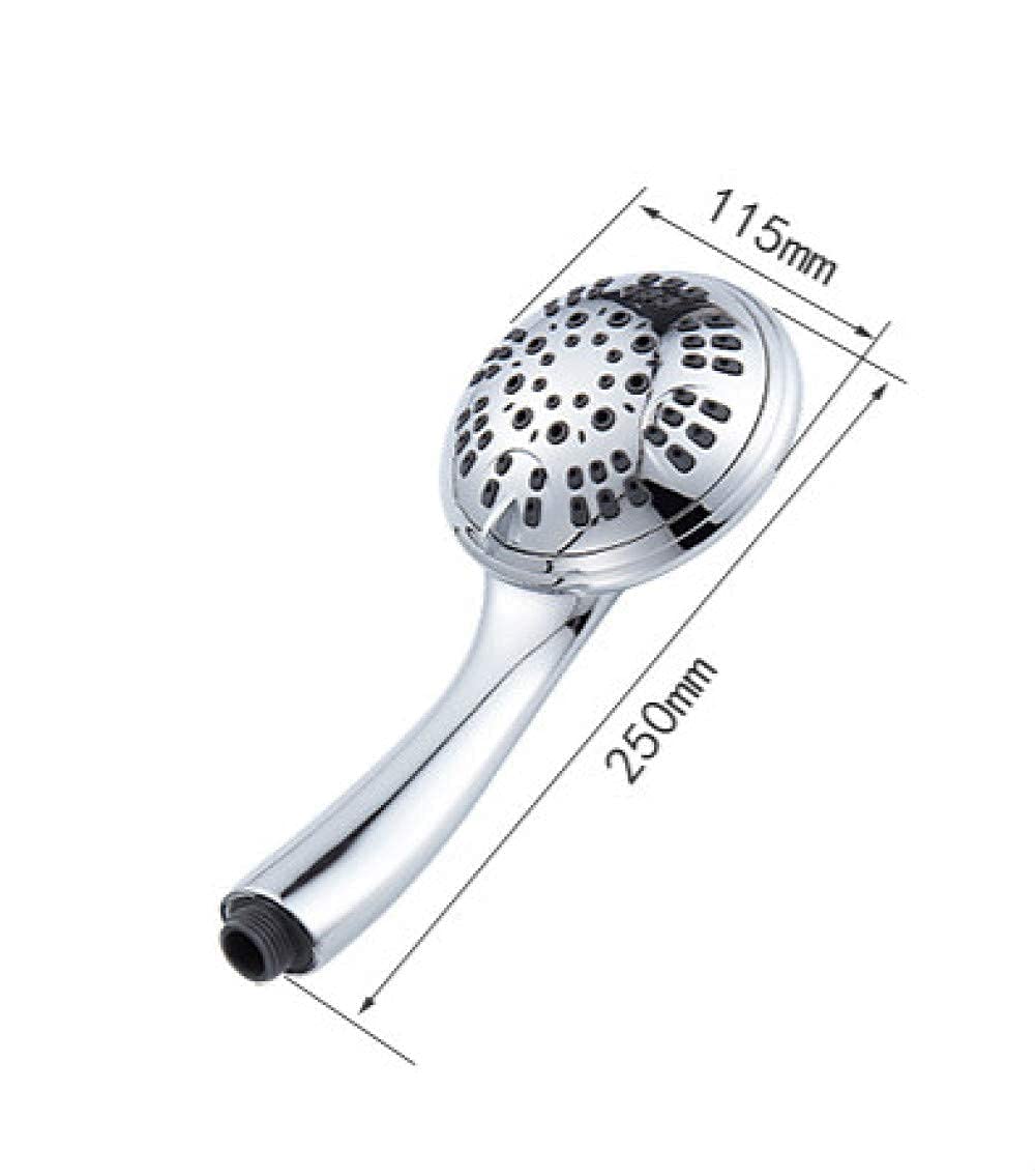 6-Function High Pressure Handheld Shower Head with ABS Spray Modes - Bathroom Shower Set for Rain/Massage/Jet Spray - Perfect for Small Bathrooms & Water Saving