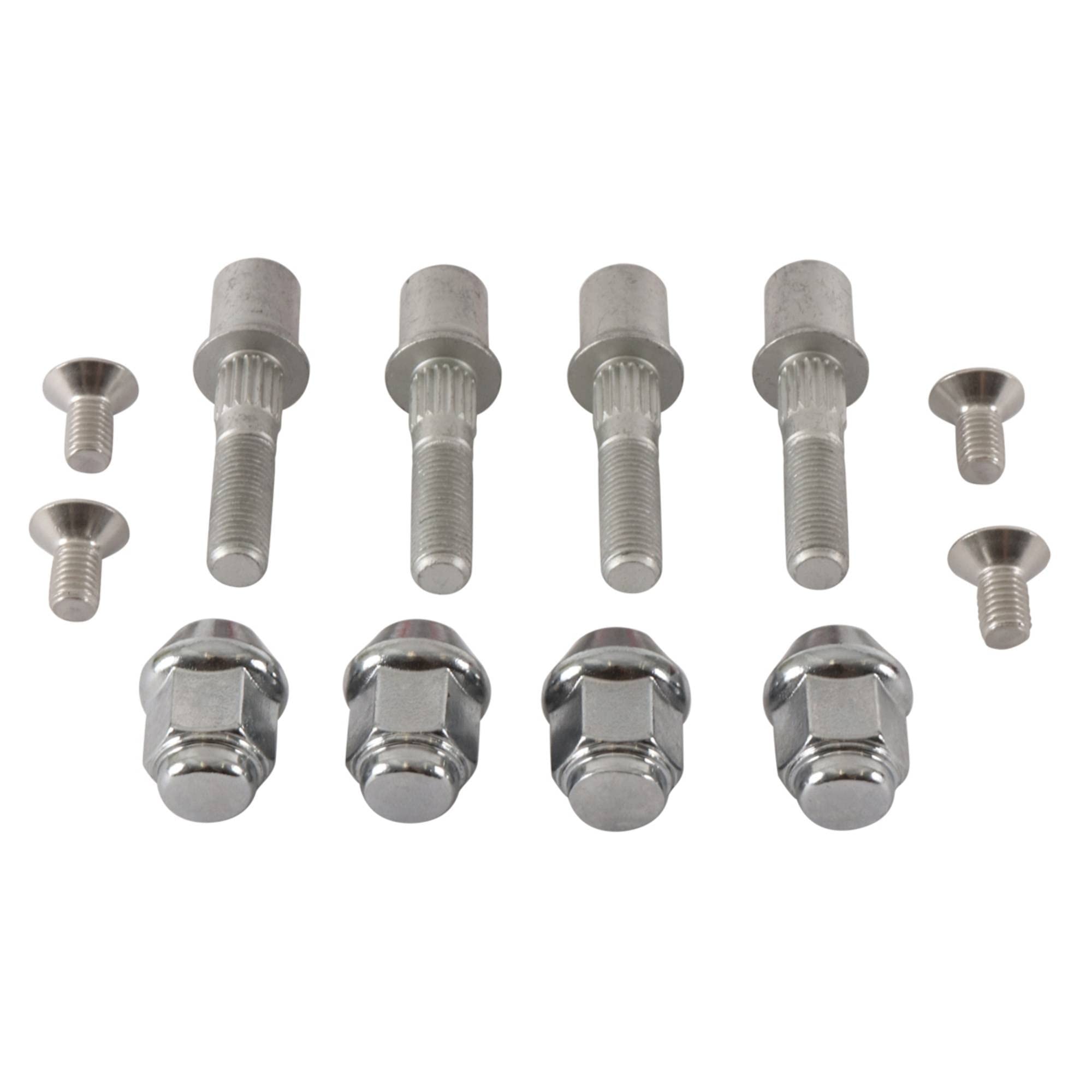 All Balls Racing 85-1077 Wheel Stud and Nut Kit (1 Pack) - High-Quality Replacement for Motorcycle & ATV Wheels - Perfect for Off-Road, Racing & Maintenance Upgrades