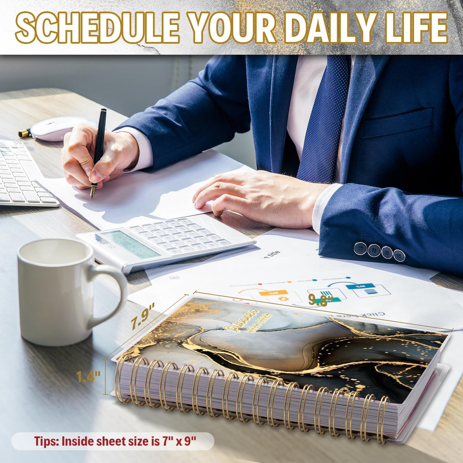 2024-2025 Academic Planner - 18 Month Large Planner (7.9