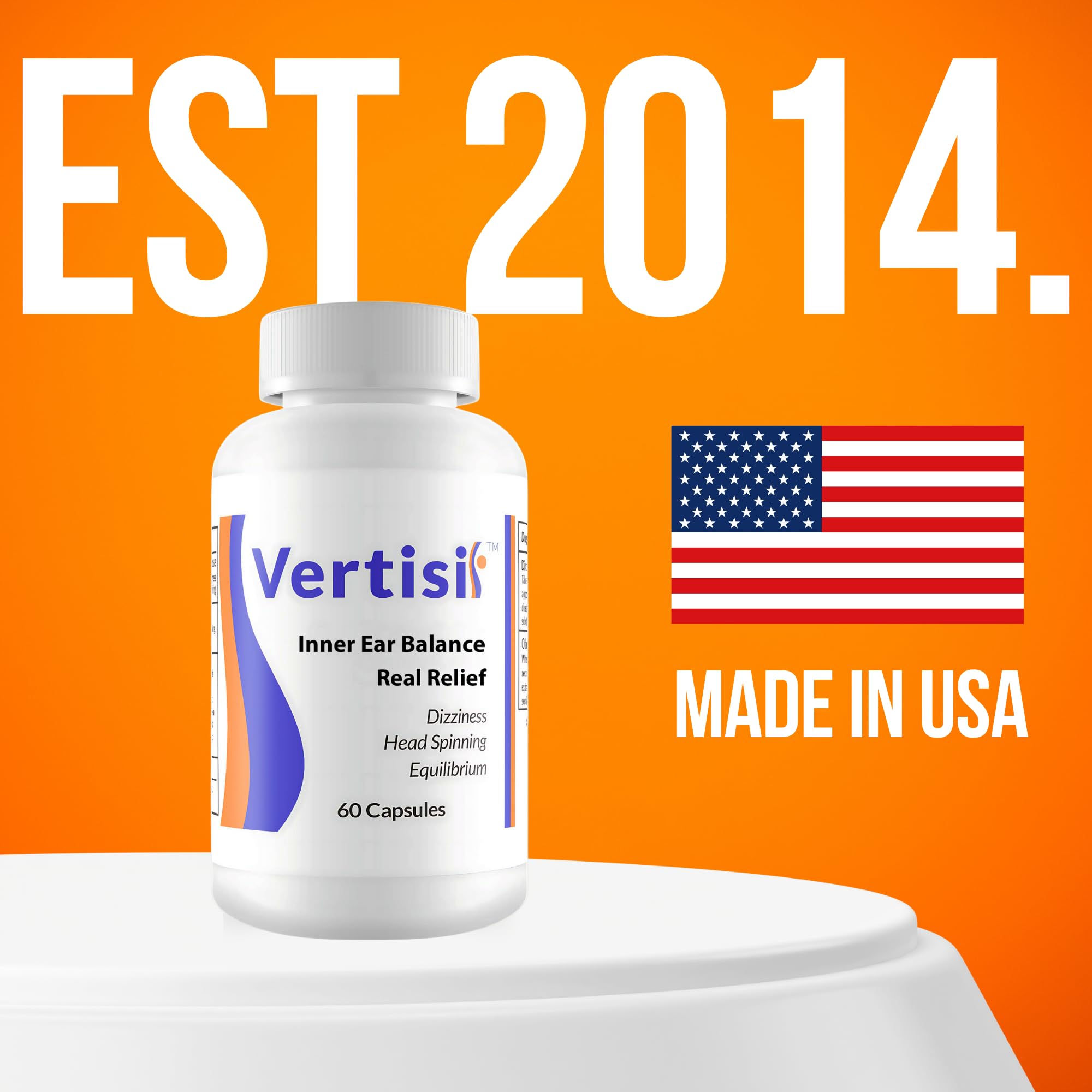 Vertisil Vertigo Relief Supplement - Fast-Acting Natural Dizziness Support (3 Bottles) - Perfect for Travel, Motion Sickness & Everyday Balance