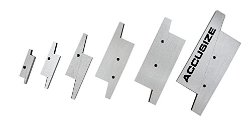 Accusize Industrial Tools 6-Piece Adjustable Precision Parallel Set, 3602-5001 - Ideal for Machining, Metalworking, and Woodworking Projects