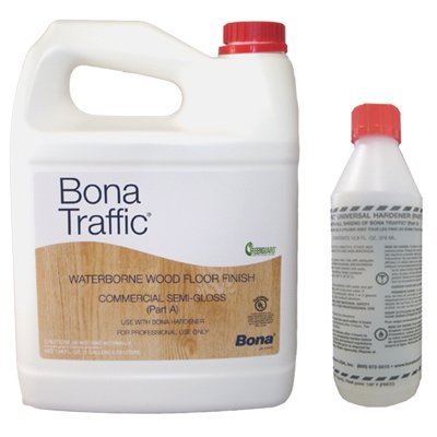 Bona Traffic HD Waterborne Wood Floor Finish - Semi-Gloss, Eco-Friendly Hardwood Floor Sealer for High Traffic Areas - Perfect for Homes, Offices & Commercial Spaces