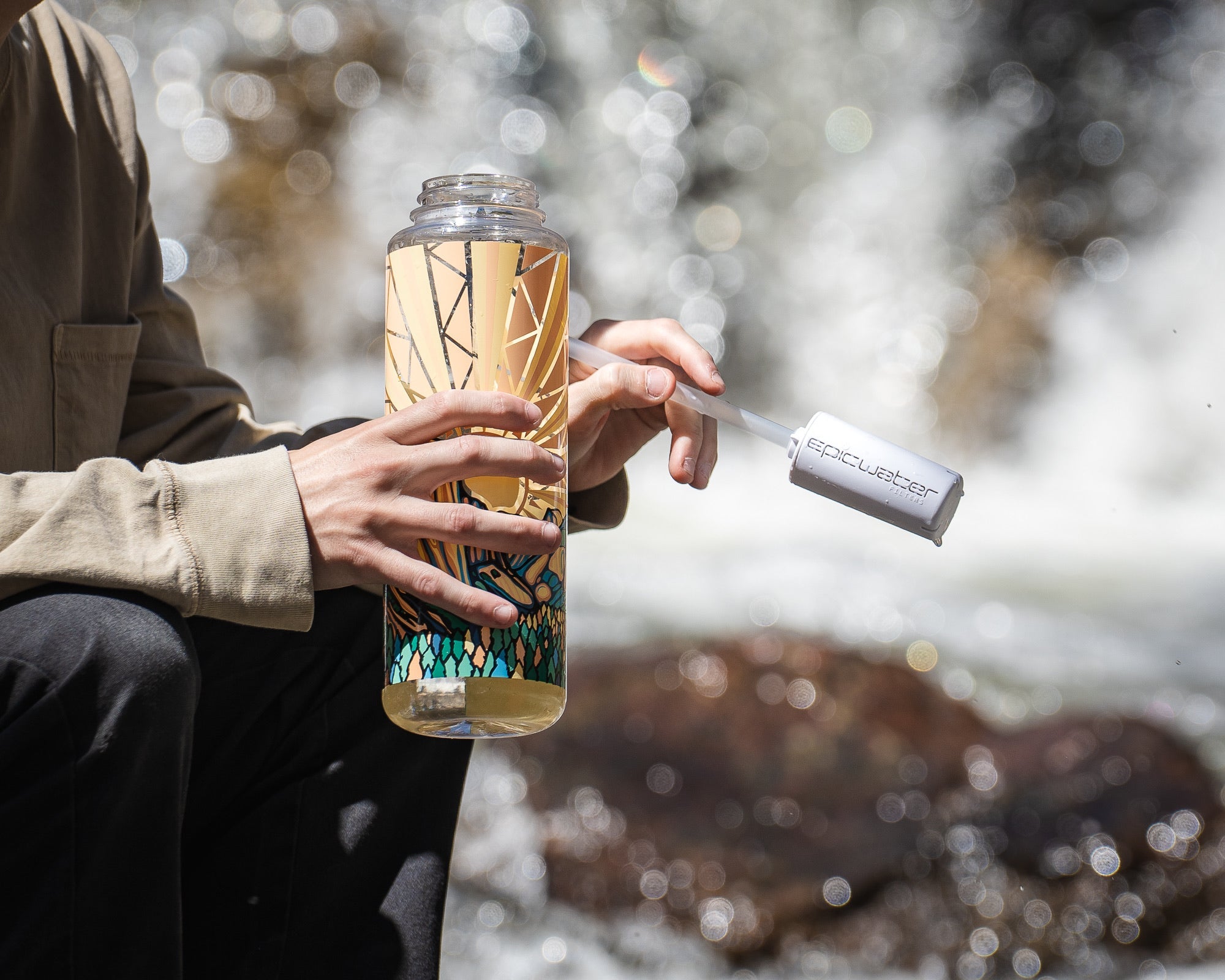 Nalgene OG Honnold Foundation Water Bottle | 32oz & 48oz BPA-Free Tritan | Leak-Proof & Durable for Hiking, Camping, Gym & Outdoor Adventures