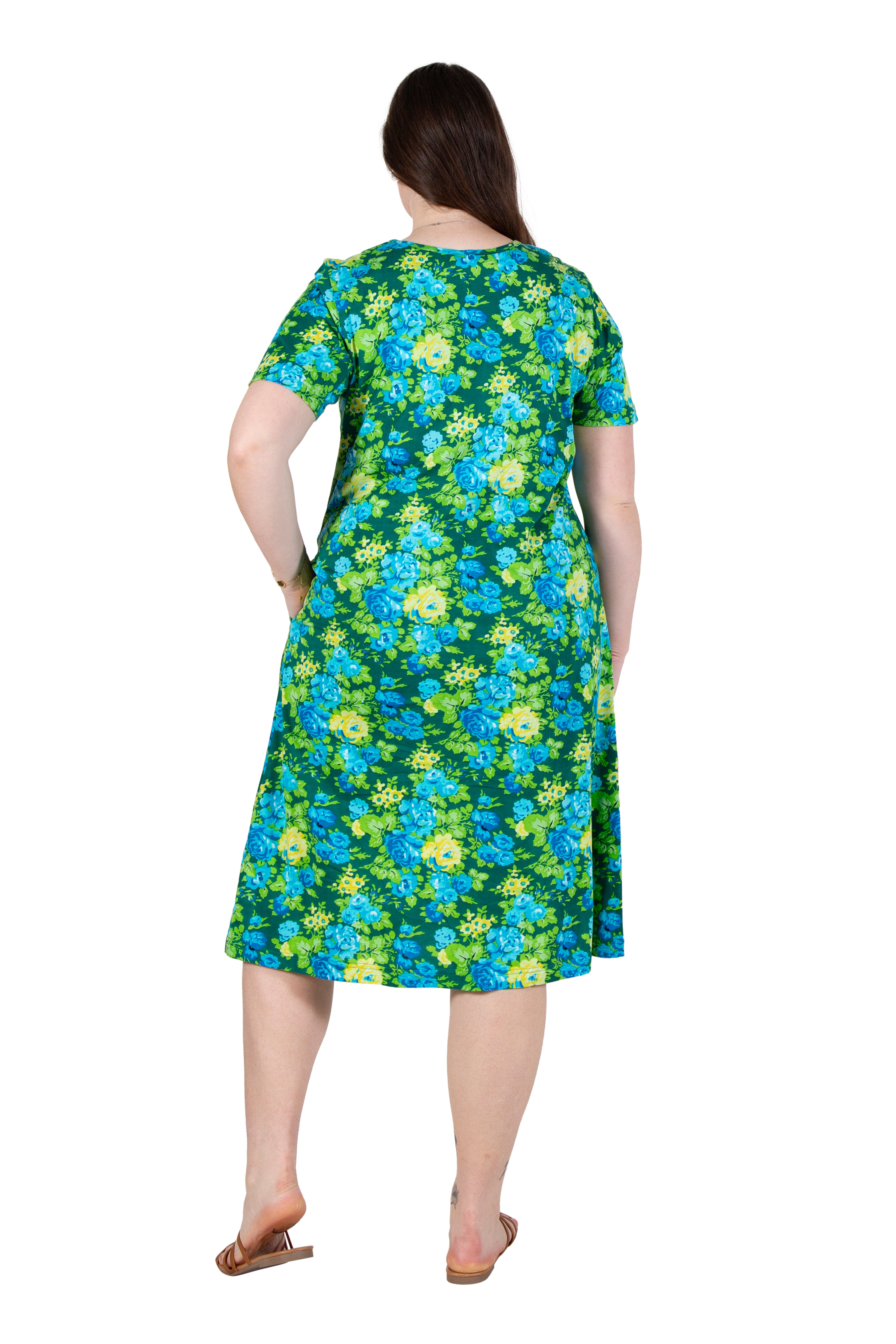 Floral Print A-Line Dress for Women - Plus Size Summer Casual Dress for Beach, Party & Everyday Wear