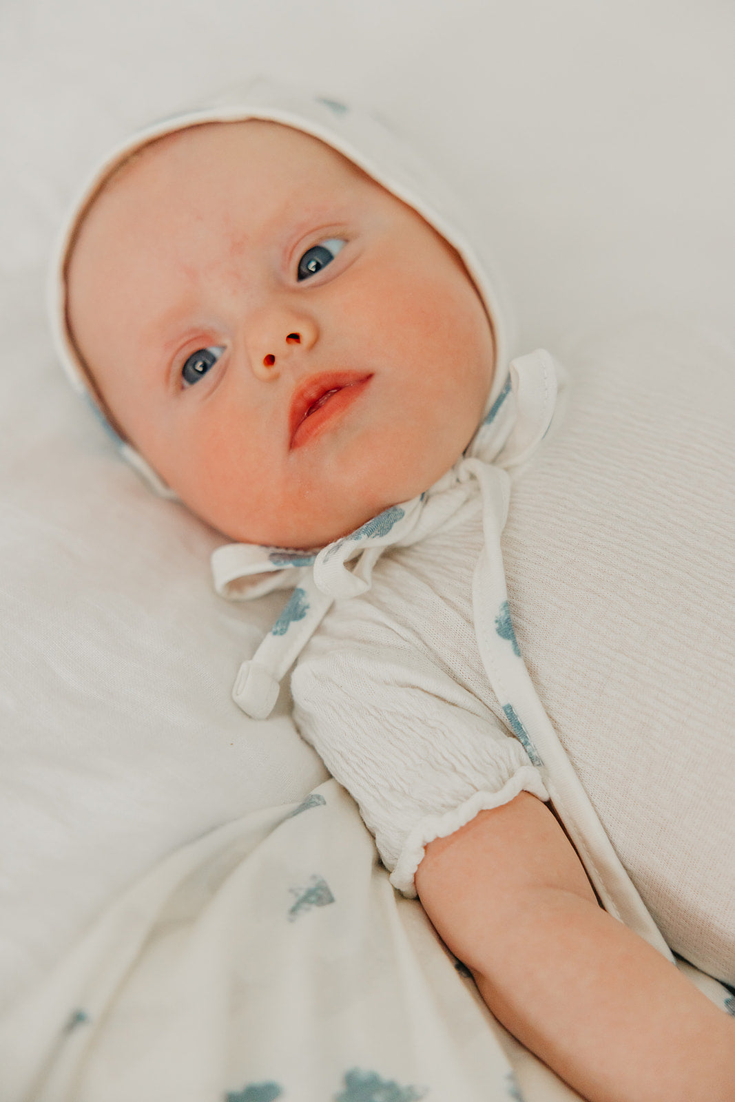 Baby Bonnet for Newborns & Infants - Soft Cotton Dream Hat for Sleeping & Photography - Perfect for Nursery, Photo Shoots & Everyday Comfort