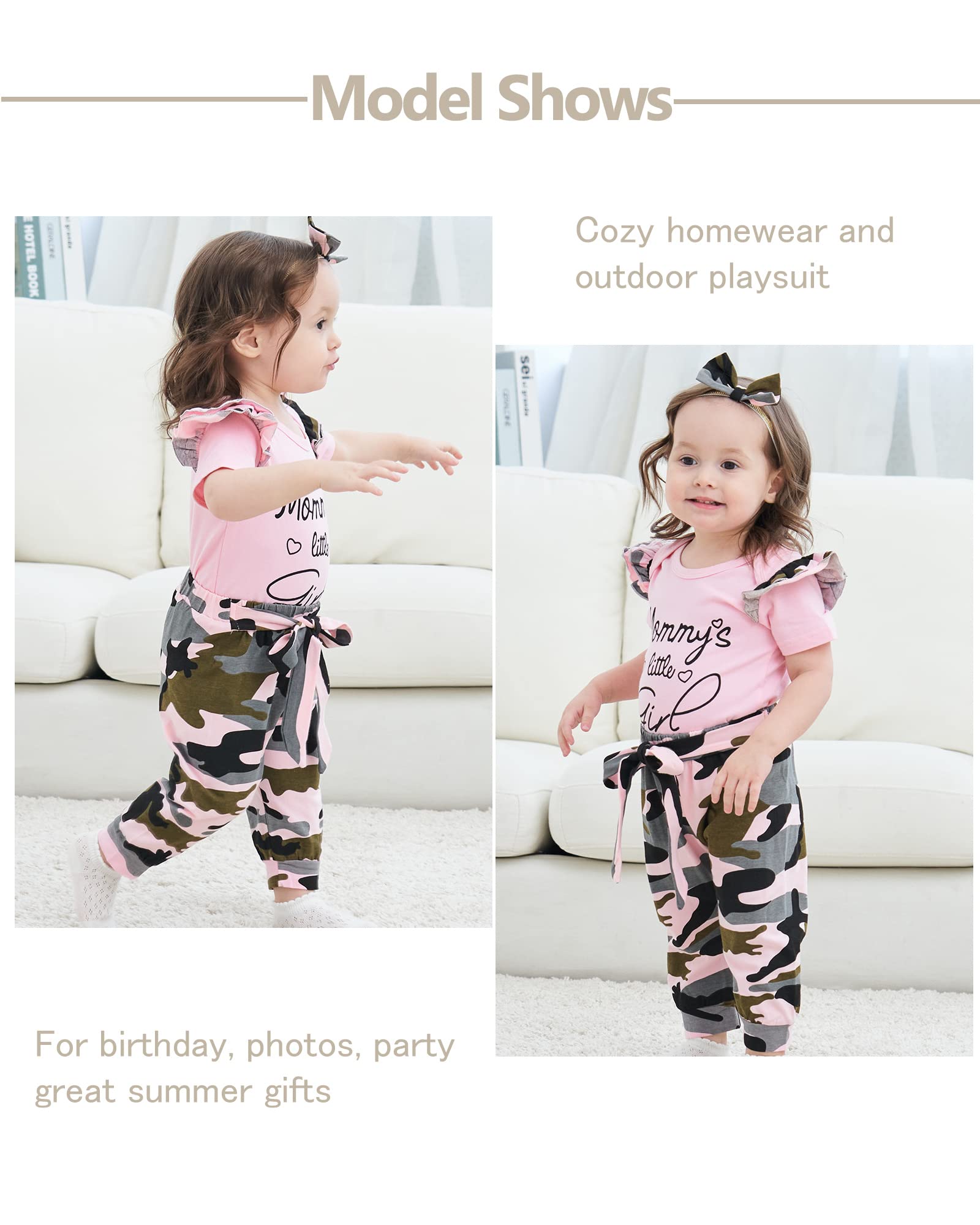 Adorable Infant Baby Girl Clothes - Newborn Long Sleeve Romper & Pants Set for Fall/Winter | Soft & Cozy Outfit for Girls 0-24 Months | Perfect for Family Photos, Playdates & Holiday Events