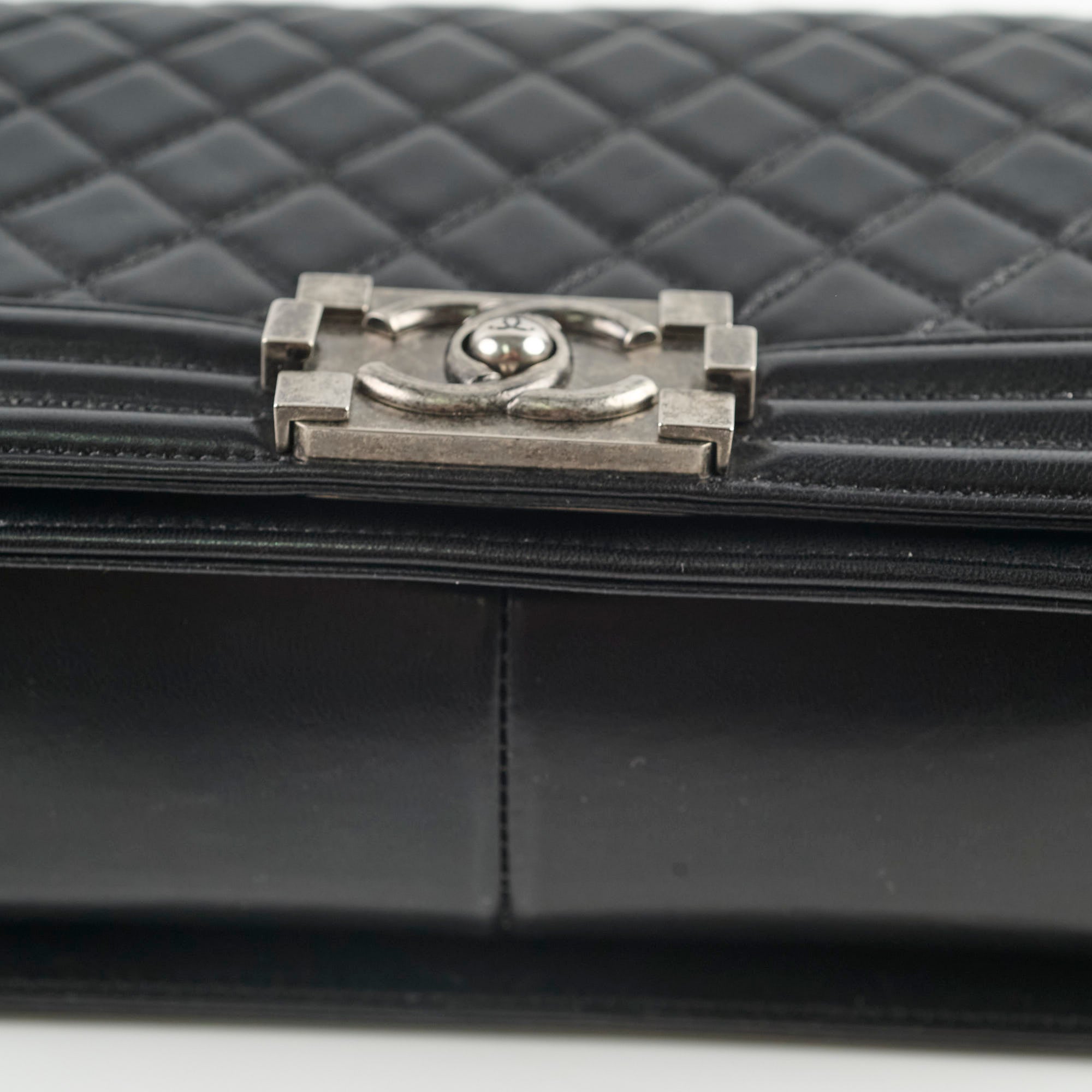 Chanel Old Medium Boy Bag in Black - Luxury Quilted Leather Crossbody Bag for Women | Perfect for Evening Events, Parties & Date Nights