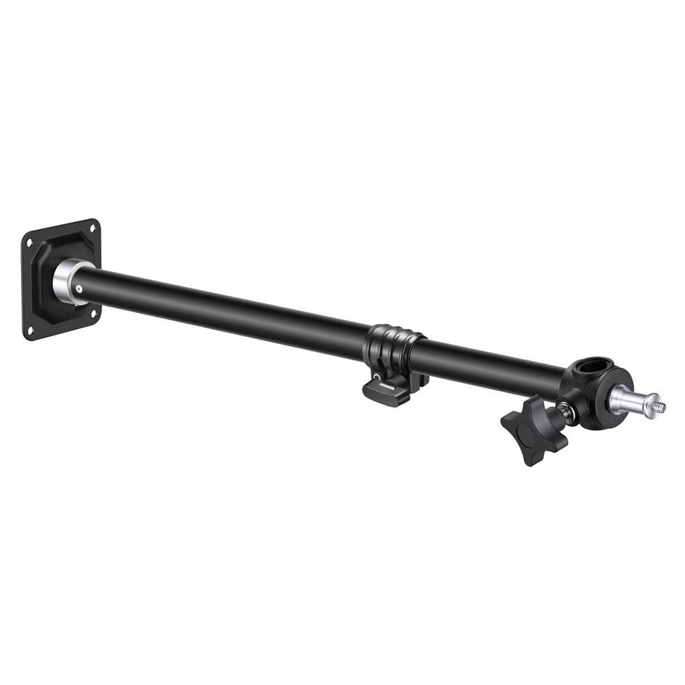 Adjustable Ceiling & Wall Mounted Extension Boom Arm Bracket (15-24 inches) for Studio Lighting - Perfect for Photography, Videography & Live Streaming Setups