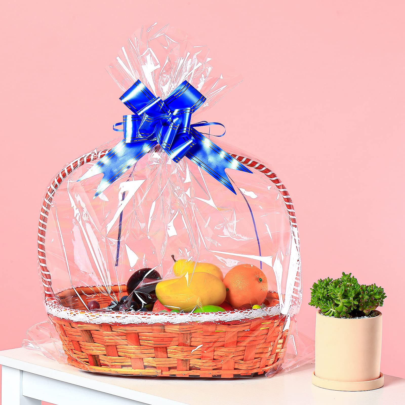 50 Pack Large Clear Cellophane Bags 24x30 for Gift Wrapping & Treats