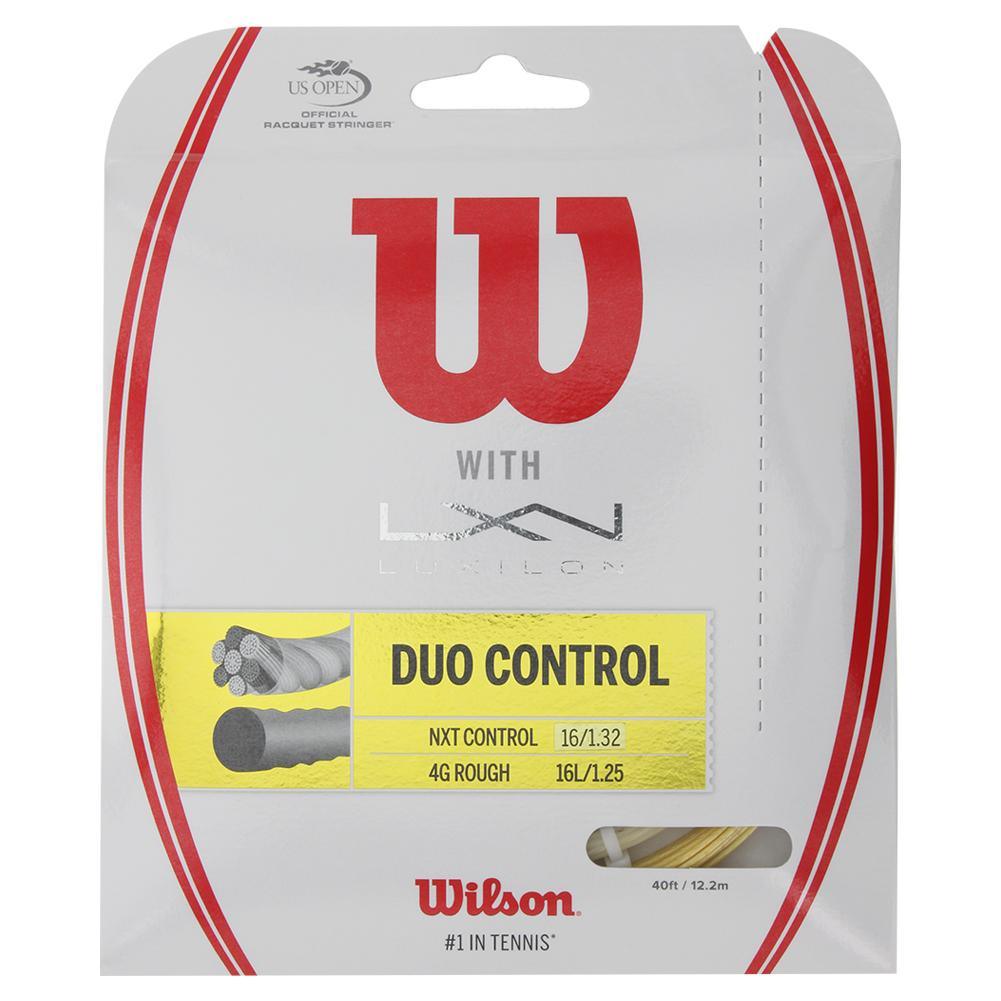 Best Duo Control Hybrid Tennis String for Power & Spin | Premium Tennis Racket Strings for Competitive Play | Perfect for Hard Court & Clay Court Matches