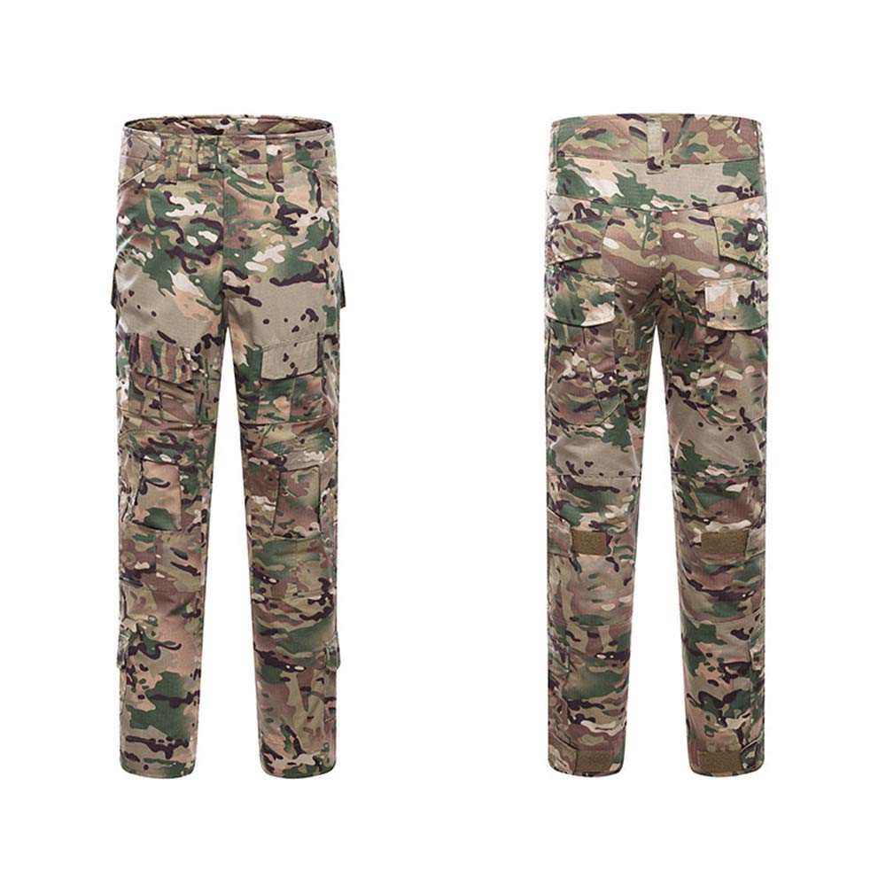 **Men's Tactical BDU Combat Uniform Set - Camouflage Hunting & Airsoft Shooting Shirt & Pants - Durable Outdoor Battle Dress for Military, Hunting & Tactical Training**    *(Perfect for Airsoft Games, Hunting Expeditions, Military Training & Outdoor Adventures)*