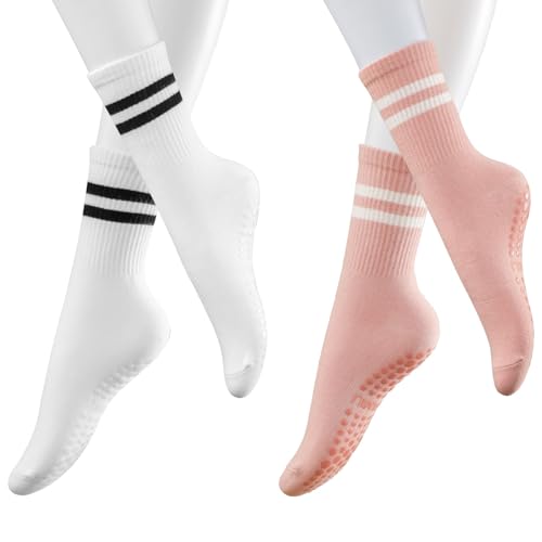 2 Pairs - White / Pink
