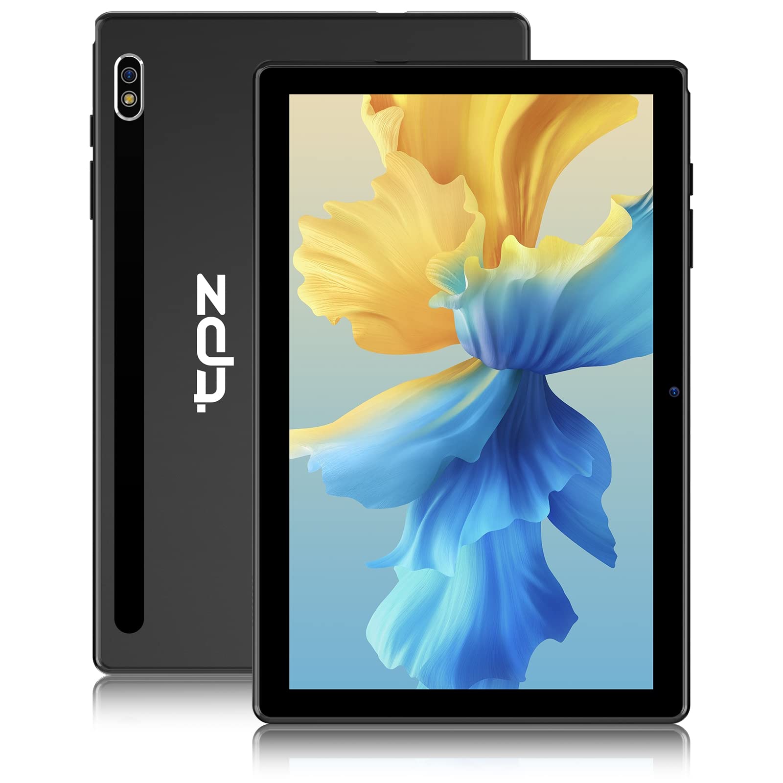 10.1 Inch Android Tablet with 32GB Storage (Expandable to 128GB) - Google Certified, HD Touchscreen, Dual Camera, Wi-Fi & Bluetooth - Perfect for Home Entertainment, Online Learning & Work