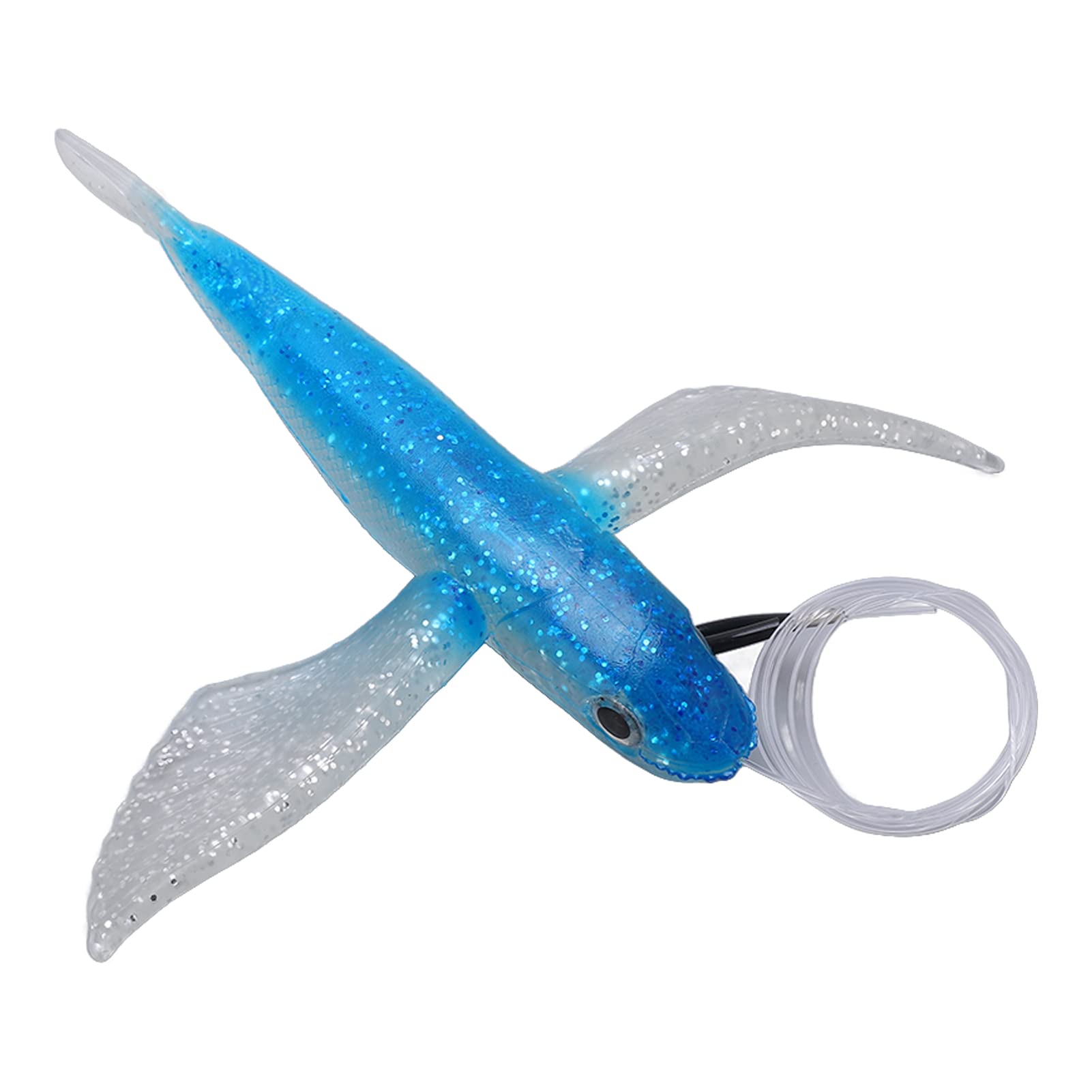 Uxsiya Yummy Tuna Fishing Lures - Stainless Steel Flying Fish Lures for Mackerel - Portable Saltwater Fishing Bait for Offshore & Inshore Angling