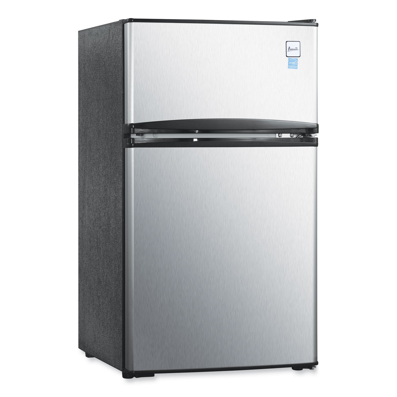 Avanti 3.1 Cu. Ft Counter Height Refrigerator Freezer - 2 Door Compact Fridge in Black Stainless Steel for Kitchen, Bar, Office or Dorm Room