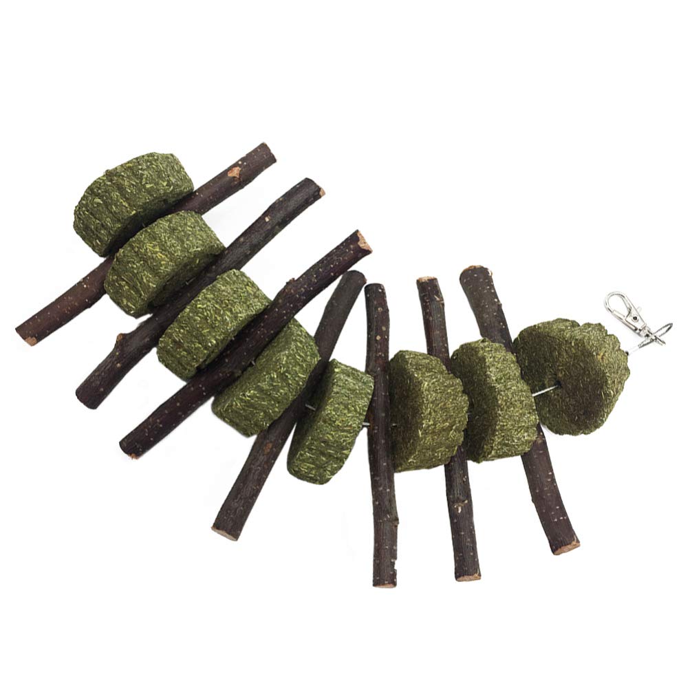 Balacoo Natural Wood Rabbit Chew Toys - Safe Molar Sticks for Hamsters, Guinea Pigs, Chinchillas & Small Pets - Teeth Care & Enrichment Activity for Bunnies & Rodents - Perfect for Cage Entertainment & Dental Health