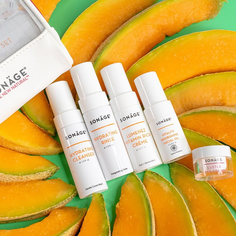 Premium Hydrate Mini Set - 3-Piece Travel Skincare Kit for Hydration & Glow | Perfect for On-The-Go, Gym & Airplane Travel