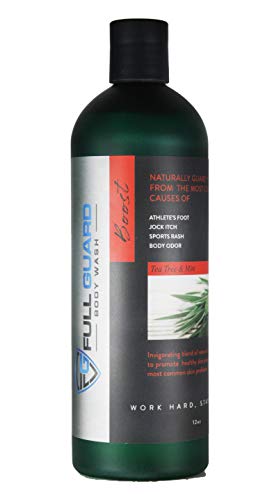 Full Guard BOOST Tea Tree & Mint Antifungal Body Wash - Treats Athlete's Foot, Ringworm, Jock Itch & Body Odor - Refreshing Shower Gel for Men & Women - Ideal for Gym, Sports & Active Lifestyles