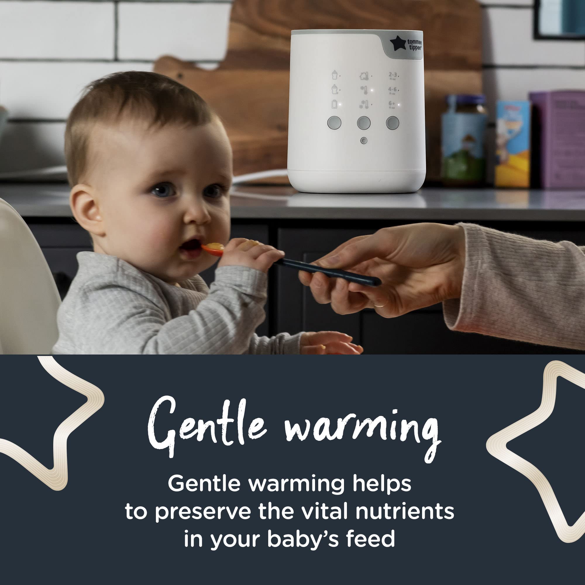 Tommee Tippee Multiwarm Bottle & Pouch Warmer - Fast Baby Bottle Warmer Heats Milk & Food to Perfect Temperature in Minutes with Auto Timer - Ideal for Night Feedings & Travel - White