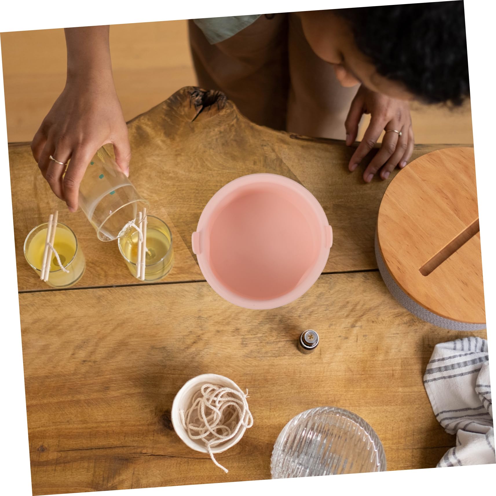 Minkissy Silicone Wax Melting Bowl - Pink Inner Pot for Wax Warmer, Hair Removal Wax Heater, Wax Bean Melter - Perfect for Salon, Spa & At-Home Hair Removal Waxing