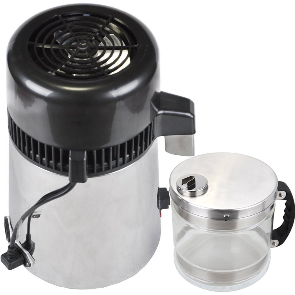 Premium 304 Stainless Steel Water Distiller - Home & Lab Water Purification System for Pure Drinking Water | Perfect for Emergency Preparedness, Camping & Off-Grid Living