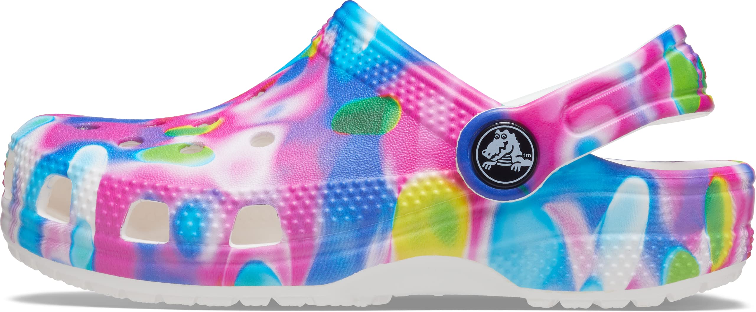 Crocs Unisex Kids Classic Tie Dye Clogs | Waterproof Comfortable Slip-On Shoes for Toddlers | Perfect for Beach, Pool & Outdoor Play