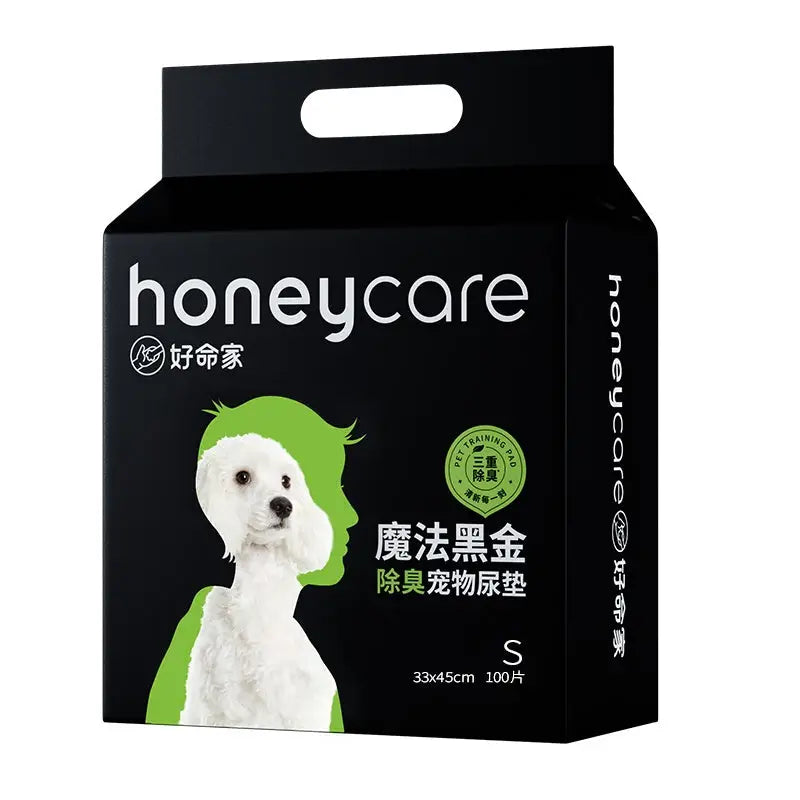Honeycare Premium Charcoal Pee Pads for Dogs - Absorbent, Odor Control, Washable (Small/Medium/Large) - Perfect for Puppy Training, Crate Lining & Housebreaking