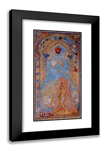 Black Modern Wood Frame with Double Matting