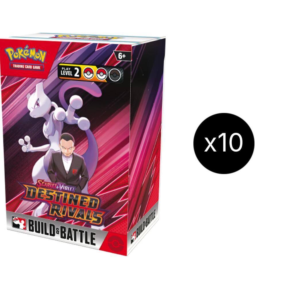 Pokemon TCG: Destined Rivals Build & Battle Box - 10-Pack Display for Collectors & Players | Perfect for Tournaments, Gifts & Trading Card Battles