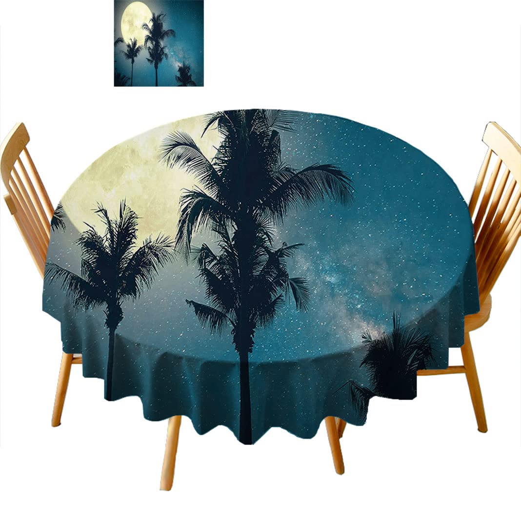 Round Tablecloths 36 Inch - Premium Fabric Table Cover for Coffee & Tea Tables (B33OL) - Perfect for Dining, Parties, and Home Decor
