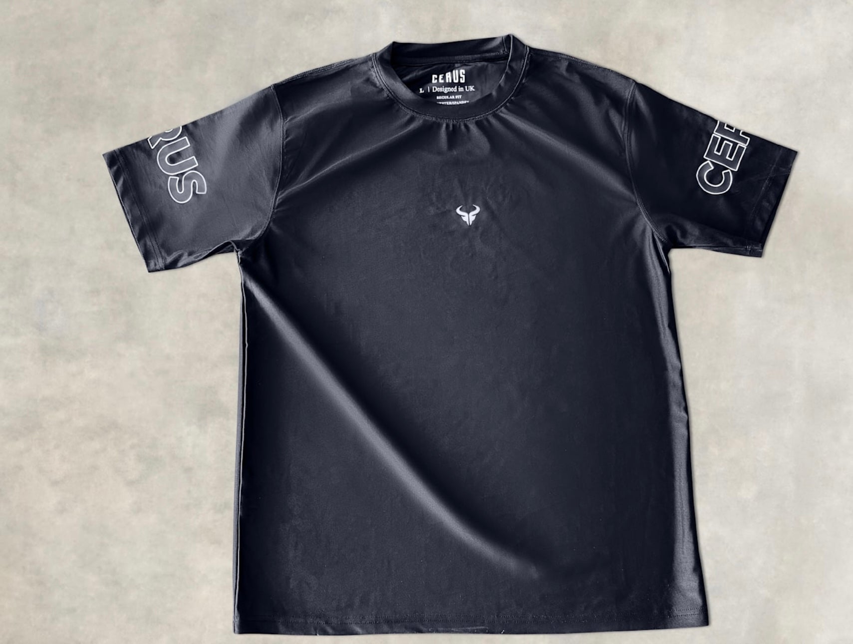 Cerus Black Form Men's T-Shirt - Premium Cotton Crew Neck Tee for Casual Wear & Everyday Comfort | Gym, Workout, Lounge, Street Style